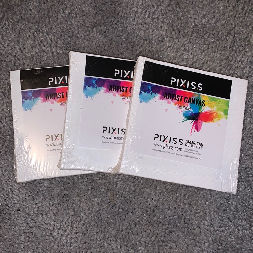 Set of 3 PIXISS Artist canvases